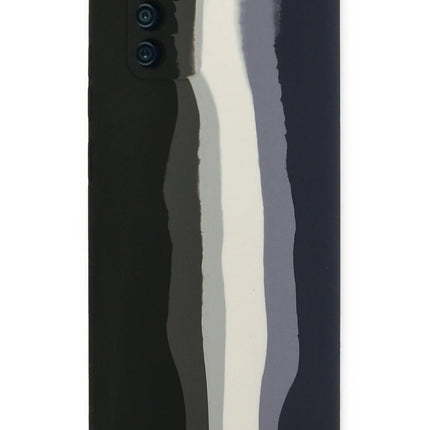 Samsung Galaxy A03S Ebruli Lansman Silikon Kılıf - Siyah 3