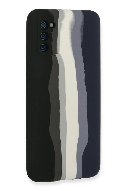 Samsung Galaxy A03S Ebruli Lansman Silikon Kılıf - Siyah 3