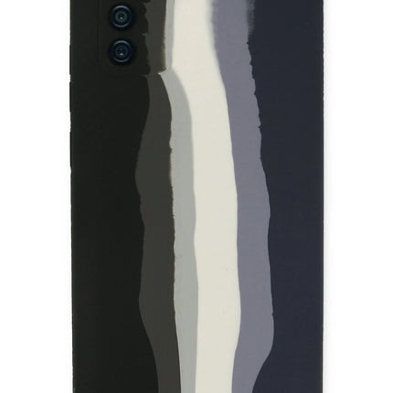 Samsung Galaxy A03S Ebruli Lansman Silikon Kılıf - Siyah