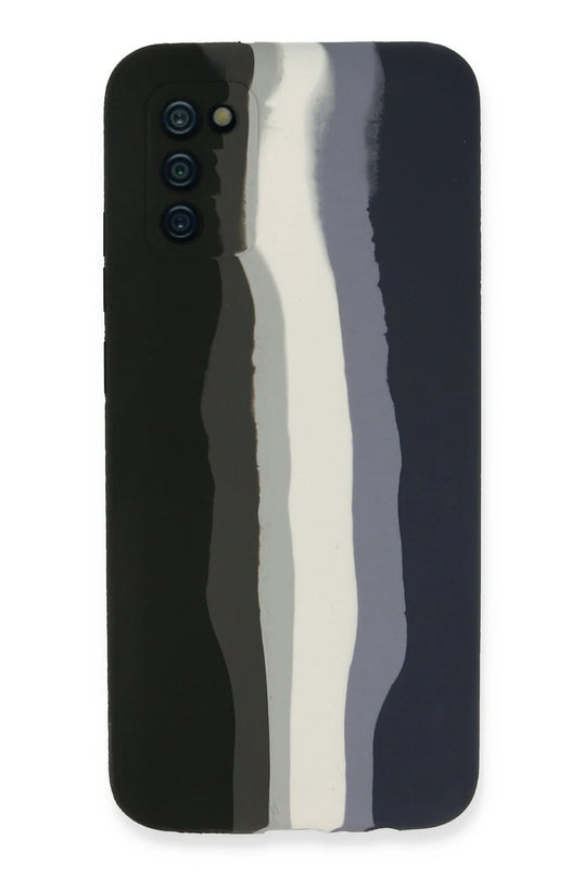 Samsung Galaxy A03S Ebruli Lansman Silikon Kılıf - Siyah