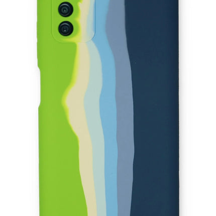 Samsung Galaxy A03S Ebruli Lansman Silikon Kılıf - Yeşil