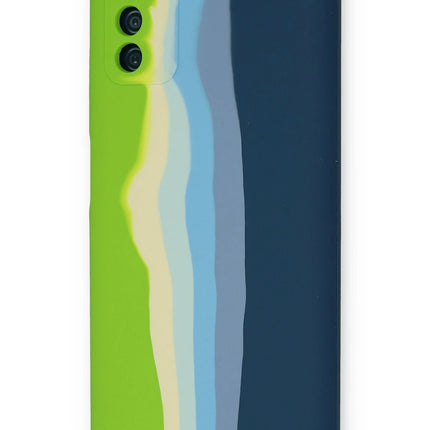 Samsung Galaxy A03S Ebruli Lansman Silikon Kılıf - Yeşil 3