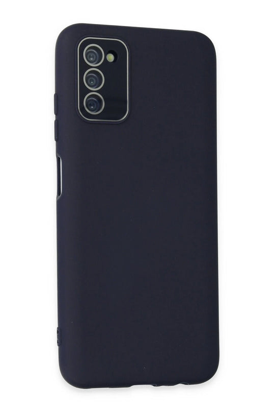 Samsung Galaxy A03S Lansman Glass Kapak Kılıf - Lacivert 2