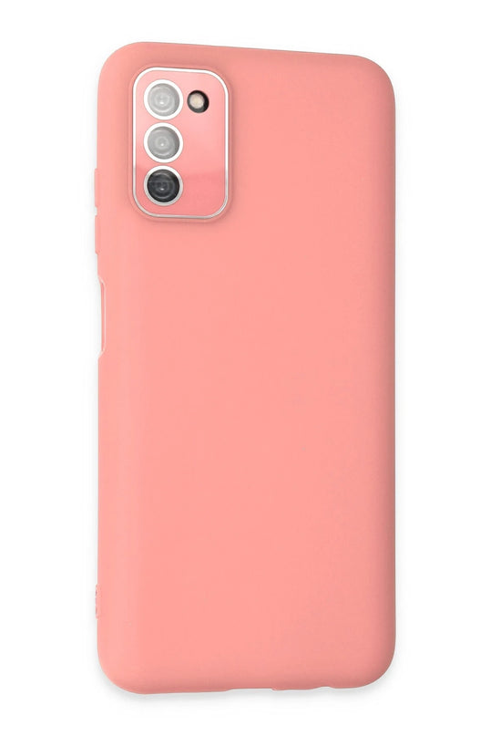 Samsung Galaxy A03S Lansman Glass Kapak Kılıf - Pembe 2