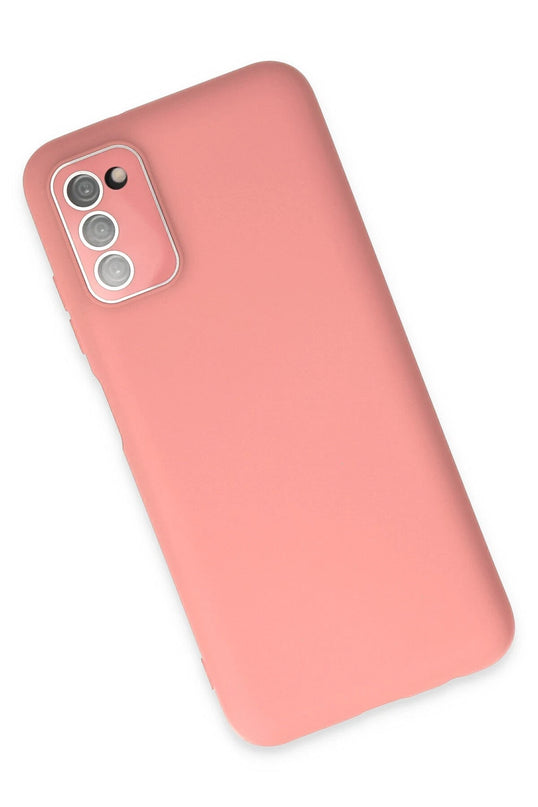 Samsung Galaxy A03S Lansman Glass Kapak Kılıf - Pembe 3