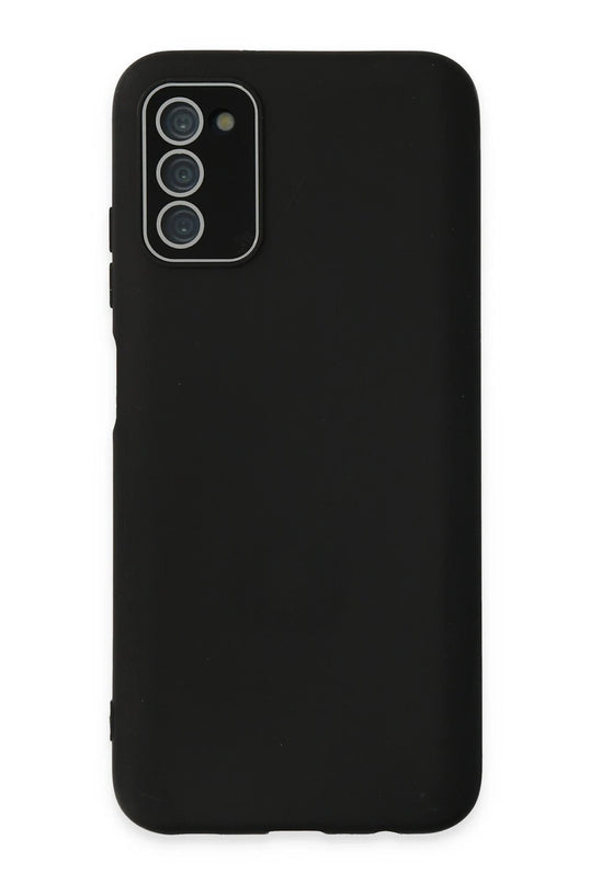 Samsung Galaxy A03S Lansman Glass Kapak Kılıf - Siyah
