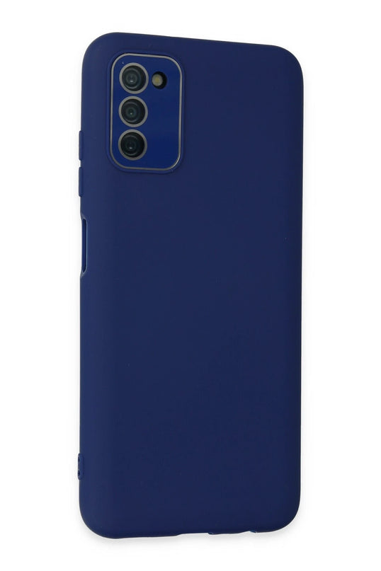 Samsung Galaxy A03S Lansman Glass Kapak Kılıf - Sky Blue 2