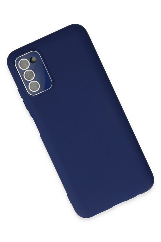 Samsung Galaxy A03S Lansman Glass Kapak Kılıf - Sky Blue 3