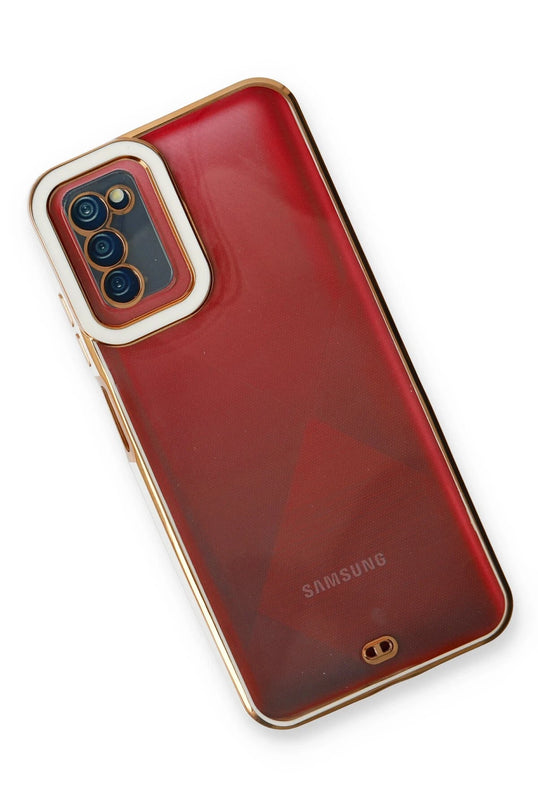 Samsung Galaxy A03S Liva Lens Silikon Kılıf - Beyaz 3