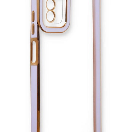 Samsung Galaxy A03S Liva Lens Silikon Kılıf - Lila 4