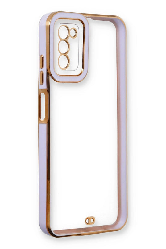 Samsung Galaxy A03S Liva Lens Silikon Kılıf - Lila 4