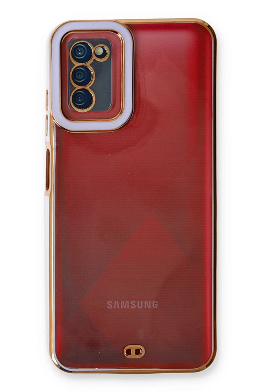Samsung Galaxy A03S Liva Lens Silikon Kılıf - Lila 3