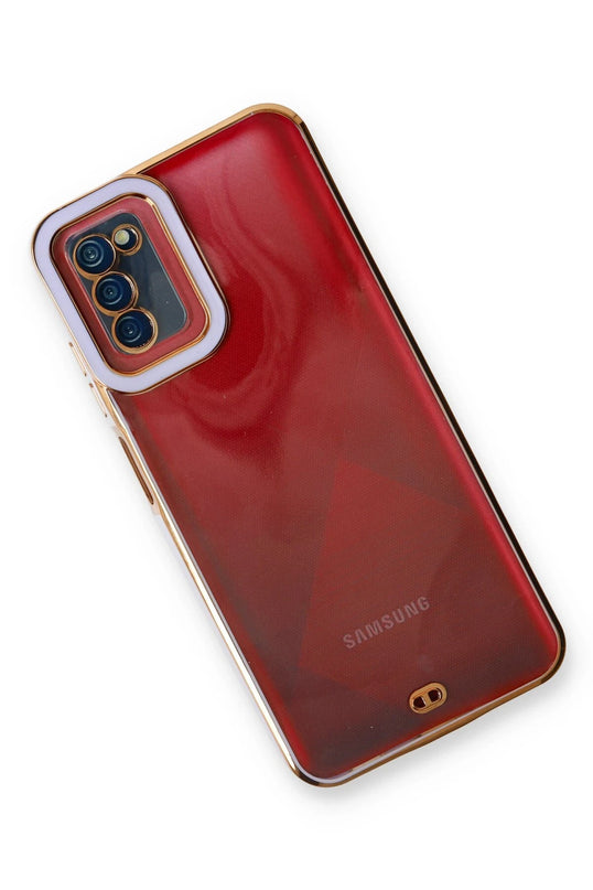 Samsung Galaxy A03S Liva Lens Silikon Kılıf - Lila 2