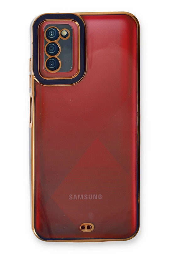 Samsung Galaxy A03S Liva Lens Silikon Kılıf - Mavi 2
