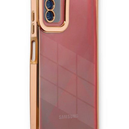 Samsung Galaxy A03S Liva Lens Silikon Kılıf - Rose