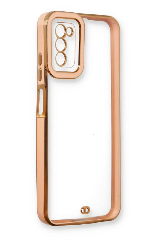 Samsung Galaxy A03S Liva Lens Silikon Kılıf - Rose 4