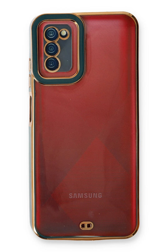 Samsung Galaxy A03S Liva Lens Silikon Kılıf - Yeşil 2
