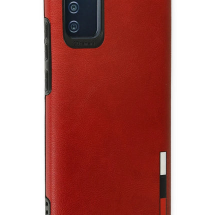Samsung Galaxy A03S Loop Deri Silikon Kılıf - Kırmızı 3