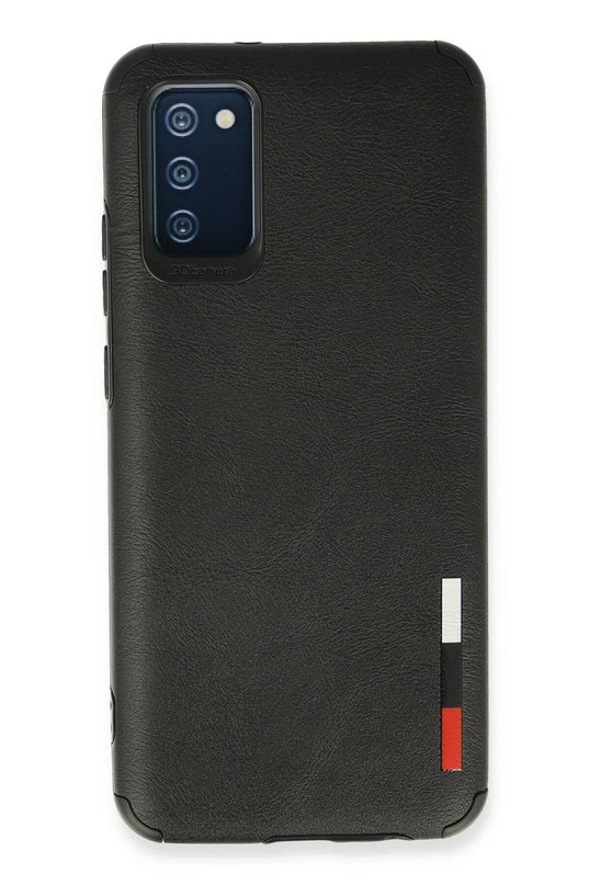 Samsung Galaxy A03S Loop Deri Silikon Kılıf - Siyah