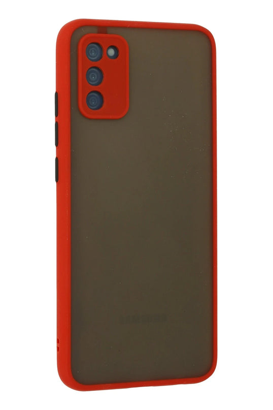Samsung Galaxy A03S Montreal Silikon Kapak Kılıf - Kırmızı 3