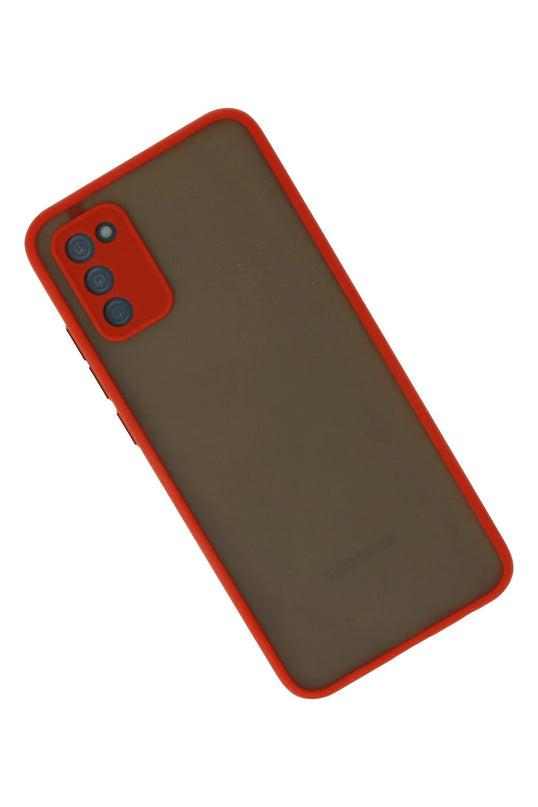 Samsung Galaxy A03S Montreal Silikon Kapak Kılıf - Kırmızı 2