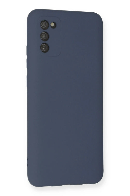 Samsung Galaxy A03S Nano içi Kadife Silikon Kılıf - Gri 3
