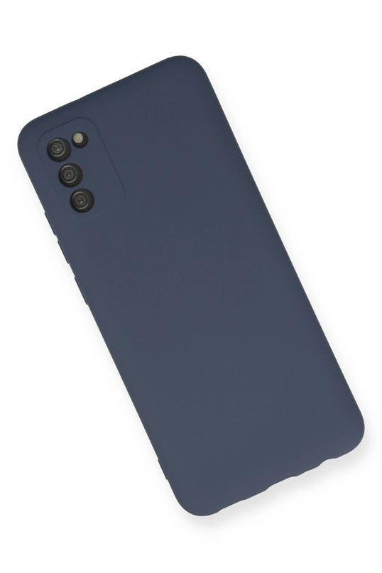 Samsung Galaxy A03S Nano içi Kadife Silikon Kılıf - Gri 2