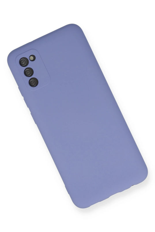 Samsung Galaxy A03S Nano içi Kadife Silikon Kılıf - Lila 2