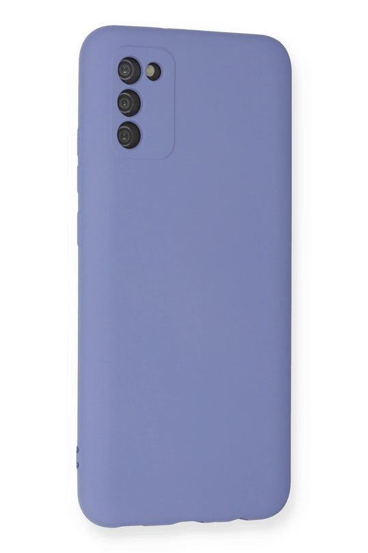 Samsung Galaxy A03S Nano içi Kadife Silikon Kılıf - Lila 3