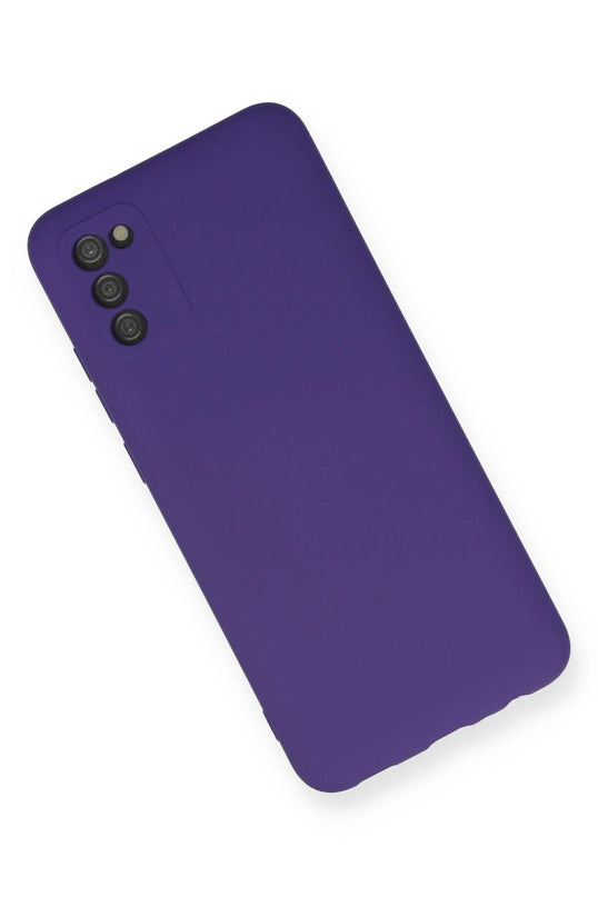 Samsung Galaxy A03S Nano içi Kadife Silikon Kılıf - Mor 2