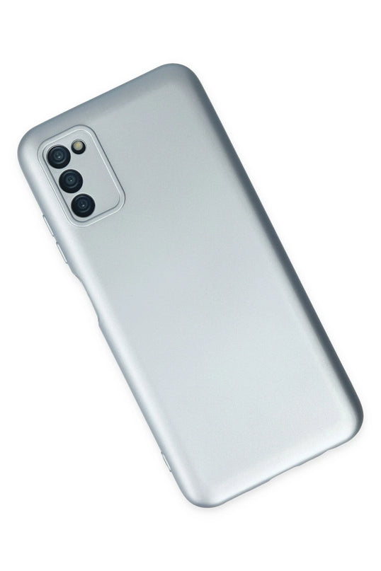 Samsung Galaxy A03S Nano içi Kadife Silikon Kılıf - Sky Blue 2