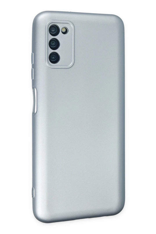 Samsung Galaxy A03S Nano içi Kadife Silikon Kılıf - Sky Blue 3