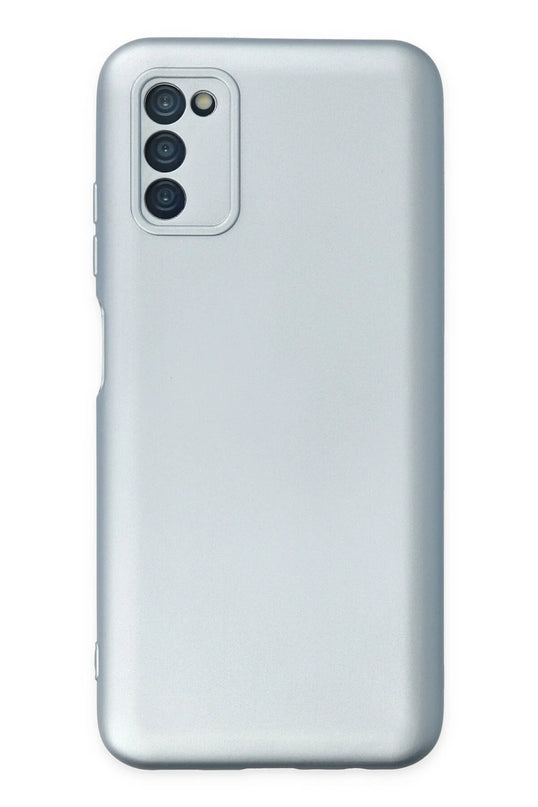 Samsung Galaxy A03S Nano içi Kadife Silikon Kılıf - Sky Blue