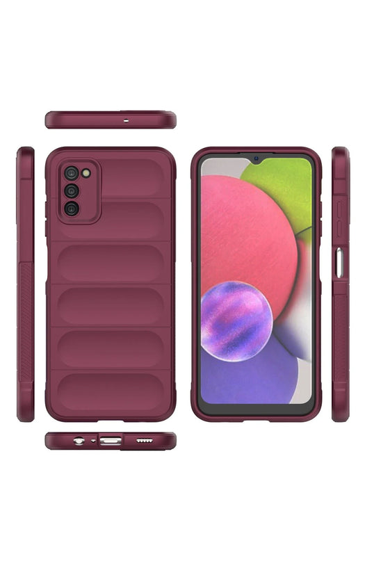 Samsung Galaxy A03S Optimum Silikon Kılıf - Bordo 3