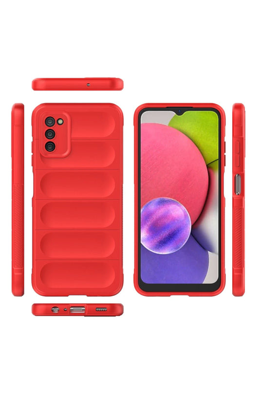 Samsung Galaxy A03S Optimum Silikon Kılıf - Kırmızı 3