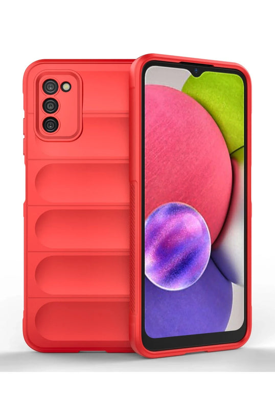 Samsung Galaxy A03S Optimum Silikon Kılıf - Kırmızı