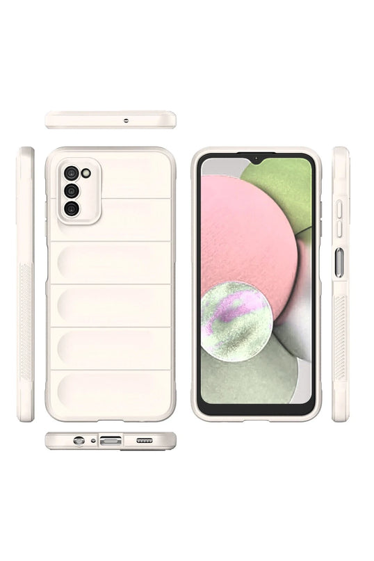 Samsung Galaxy A03S Optimum Silikon Kılıf - Krem 3