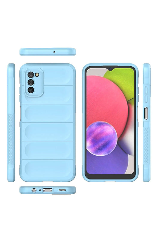 Samsung Galaxy A03S Optimum Silikon Kılıf - Sky Blue 3