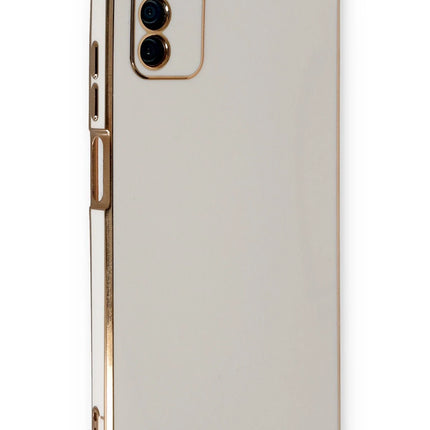 Samsung Galaxy A03S Volet Silikon Kılıf - Beyaz
