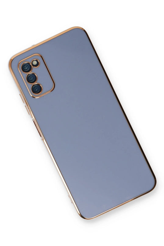 Samsung Galaxy A03S Volet Silikon Kılıf - Mavi 3