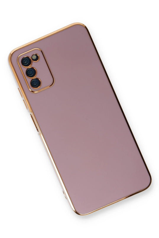 Samsung Galaxy A03S Volet Silikon Kılıf - Mor 3