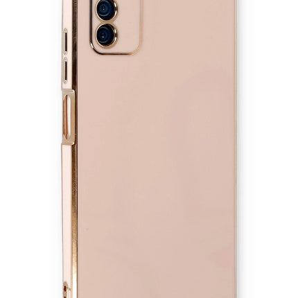Samsung Galaxy A03S Volet Silikon Kılıf - Pembe