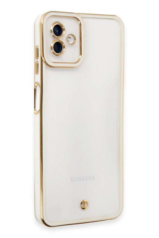 Samsung Galaxy A04 Liva Lens Silikon Kılıf - Beyaz