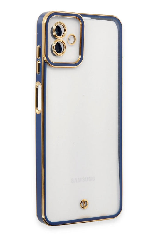 Samsung Galaxy A04 Liva Lens Silikon Kılıf - Mavi