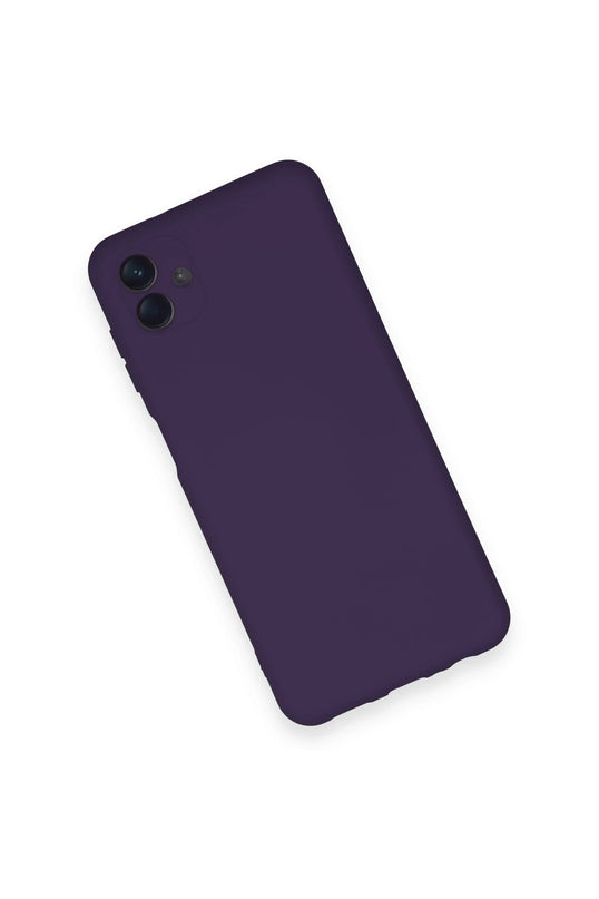 Samsung Galaxy A04 Nano içi Kadife Silikon Kılıf - Mor 3