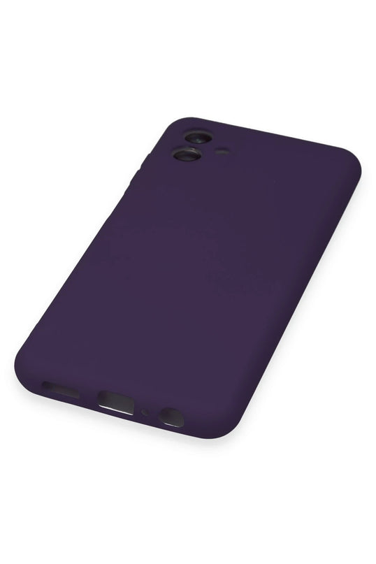 Samsung Galaxy A04 Nano içi Kadife Silikon Kılıf - Mor 5