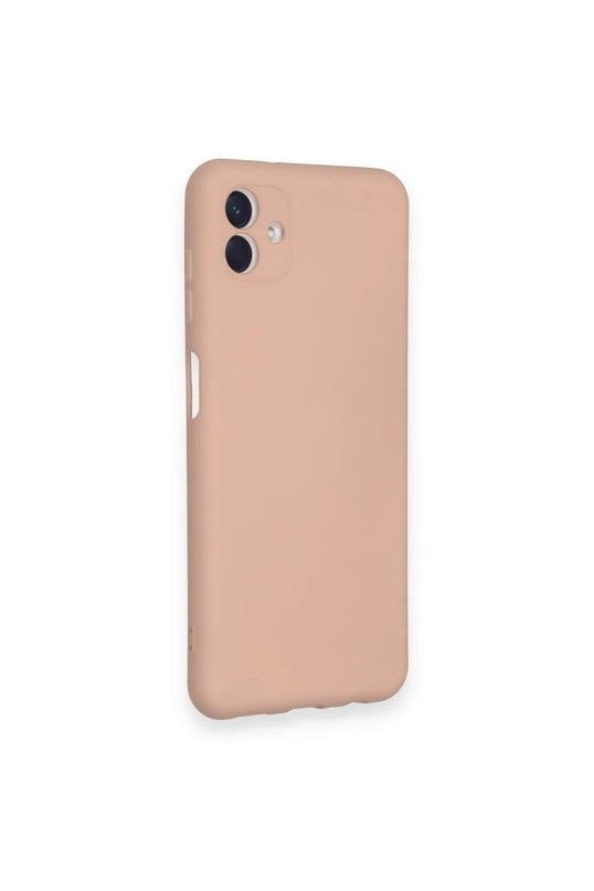 Samsung Galaxy A04 Nano içi Kadife Silikon Kılıf - Pudra 2