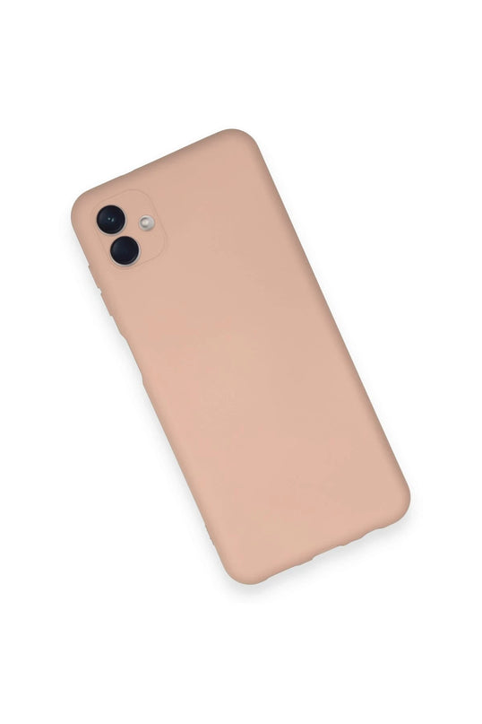 Samsung Galaxy A04 Nano içi Kadife Silikon Kılıf - Pudra 3