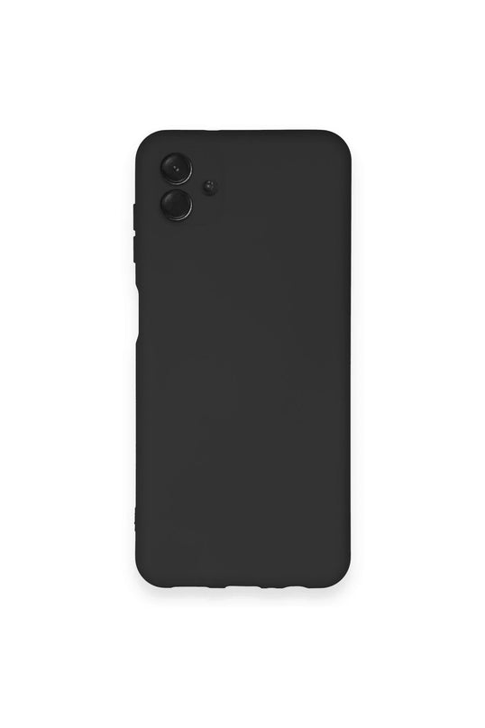 Samsung Galaxy A04 Nano içi Kadife Silikon Kılıf - Siyah