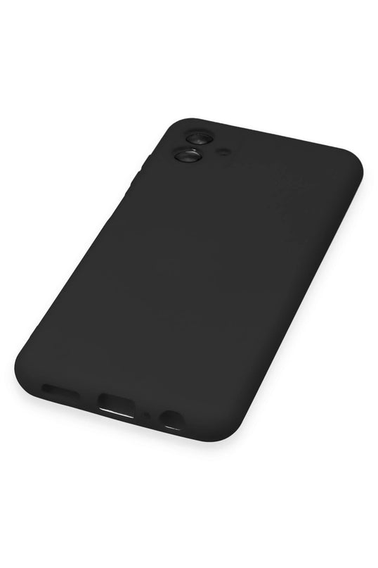 Samsung Galaxy A04 Nano içi Kadife Silikon Kılıf - Siyah 5